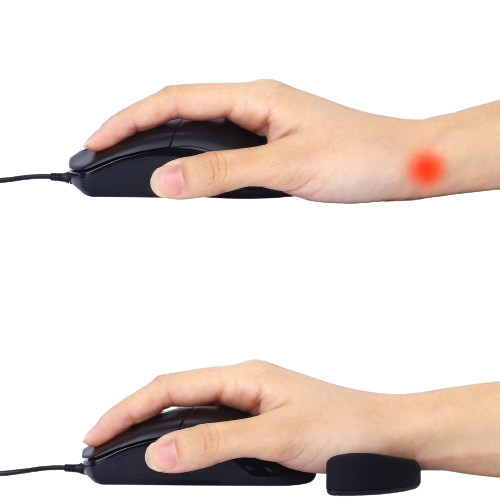Almofada de Descanso de Pulso de Silicone para Mouse
