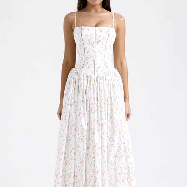 Vestido Midi Estampa Floral